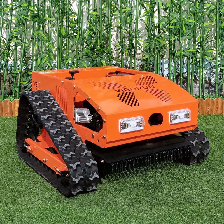 artificial intelligent CE EPA strong power rubber track RC lawn trimmer