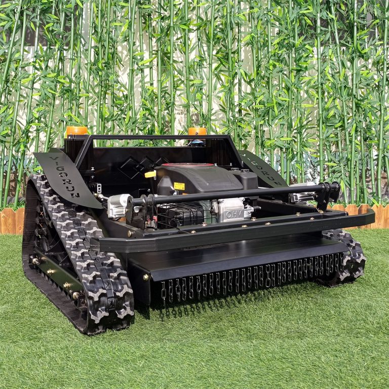 remotely controlled track landscaping use grass mower