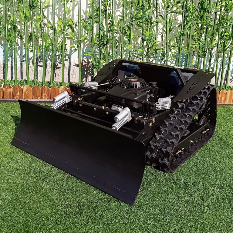 CE EPA Euro V gasoline engine telecontrol track-mounted lawn mower trimmer for wild grassland