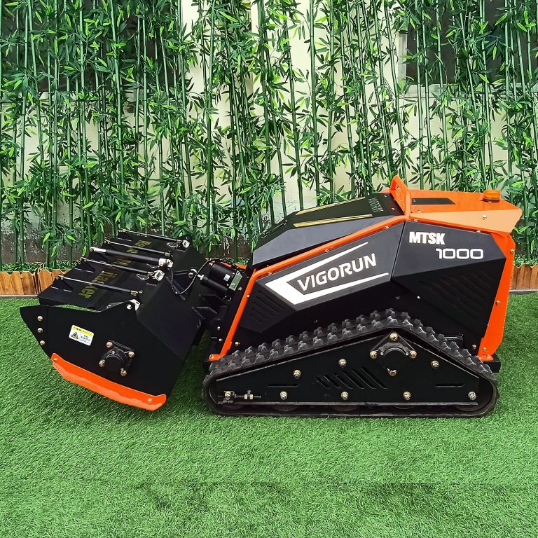 agriculture gasoline powered adjustable blade height by remote control versatile remotely controlled flail mulcher